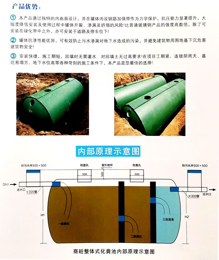 清丰玻璃钢化粪池